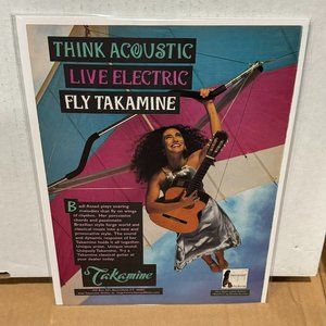 Badi Assad - Takamine Guitars - 1996 Print Advertisement